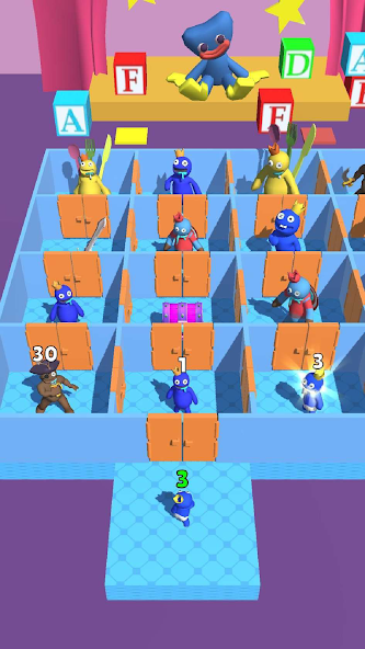 Rainbow Monster - Room Maze Mod Скриншот 0