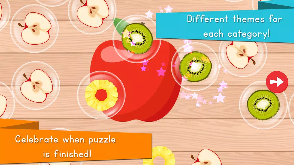 Food Puzzle for Kids Capture d'écran 1