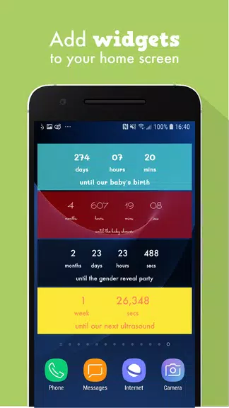 Schermata Baby Countdown Widget 3