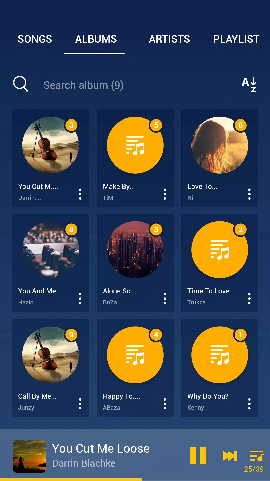 Music Player - MP3 Player ဖန်သားပြင်ဓာတ်ပုံ 1