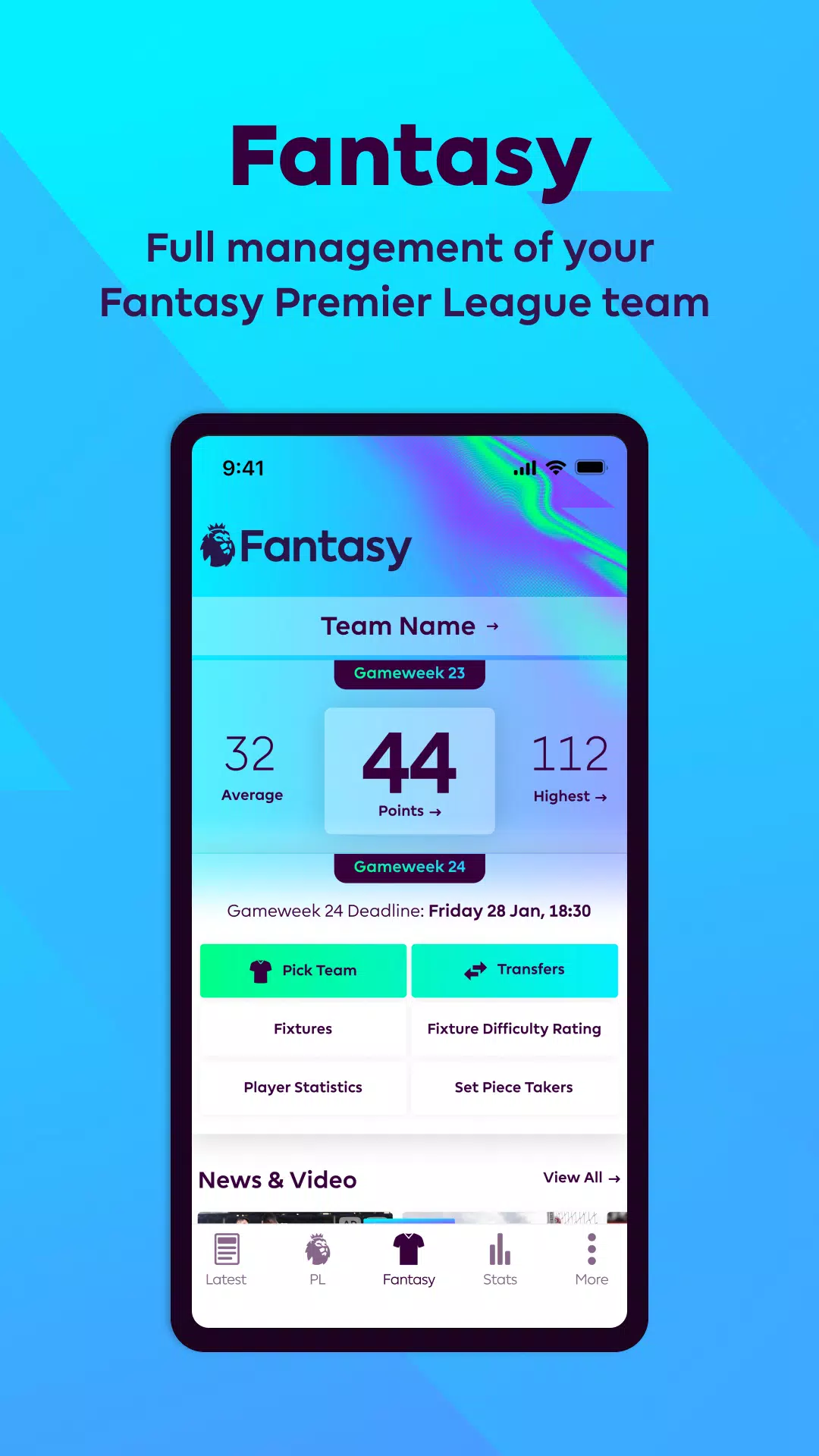 Premier League - Official App Ảnh chụp màn hình 2
