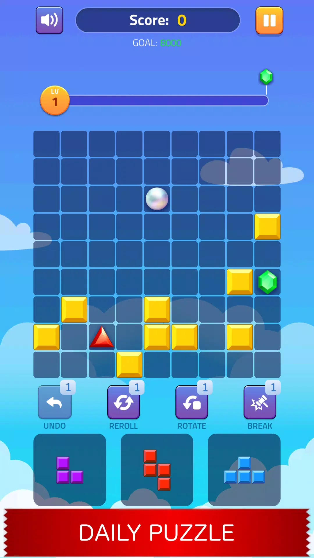 Block Puzzle - Gems Adventure ภาพหน้าจอ 3