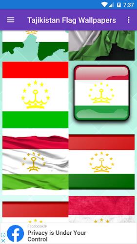 Tajikistan Flag Wallpaper: Fla Schermafbeelding 2