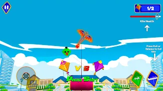 Pipa Layang Kite Flying Game Ảnh chụp màn hình 2