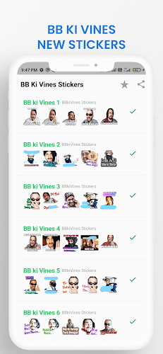 Schermata BB Ki Vines Stickers 0