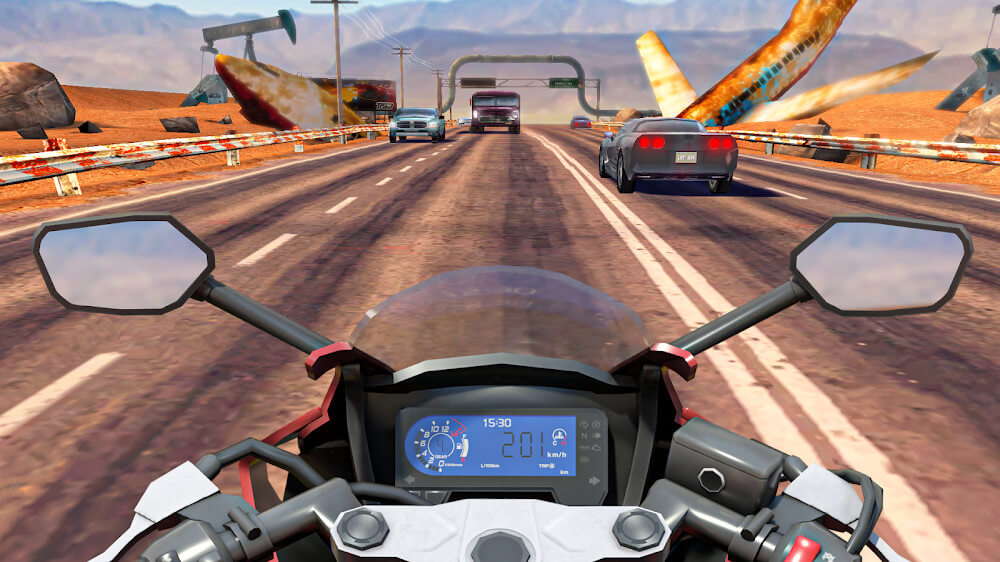 Moto Rider GO: Highway Traffic Mod Ekran Görüntüsü 0