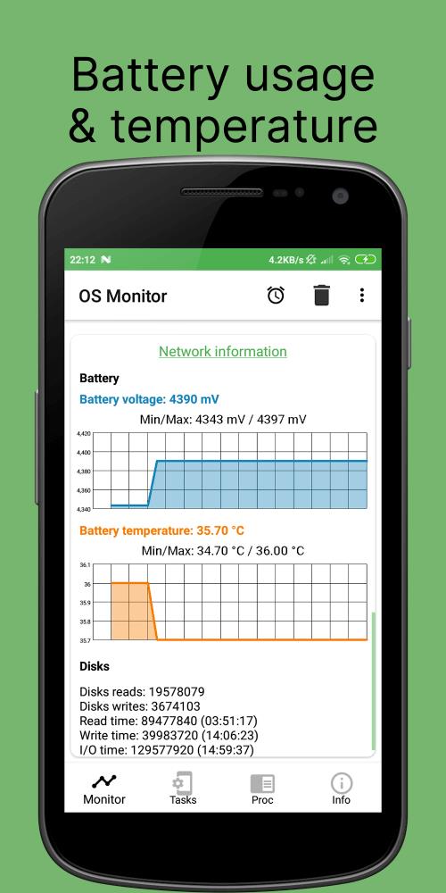 OS Monitor: Tasks Monitor Capture d'écran 3