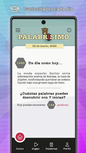 PALABRÍSIMO: busca palabras ภาพหน้าจอ 3