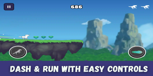 Unicorn Dash : Horse Attack Captura de pantalla 1