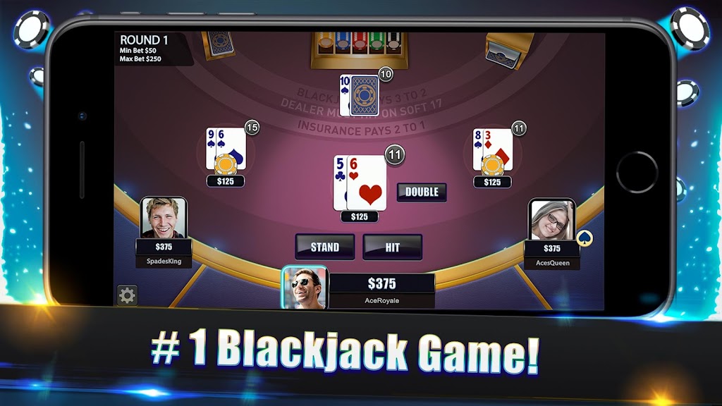 Blackjack Legends: 21 Online Multiplayer Casino Captura de tela 0