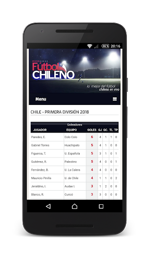 Live Chilean Soccer Ảnh chụp màn hình 0
