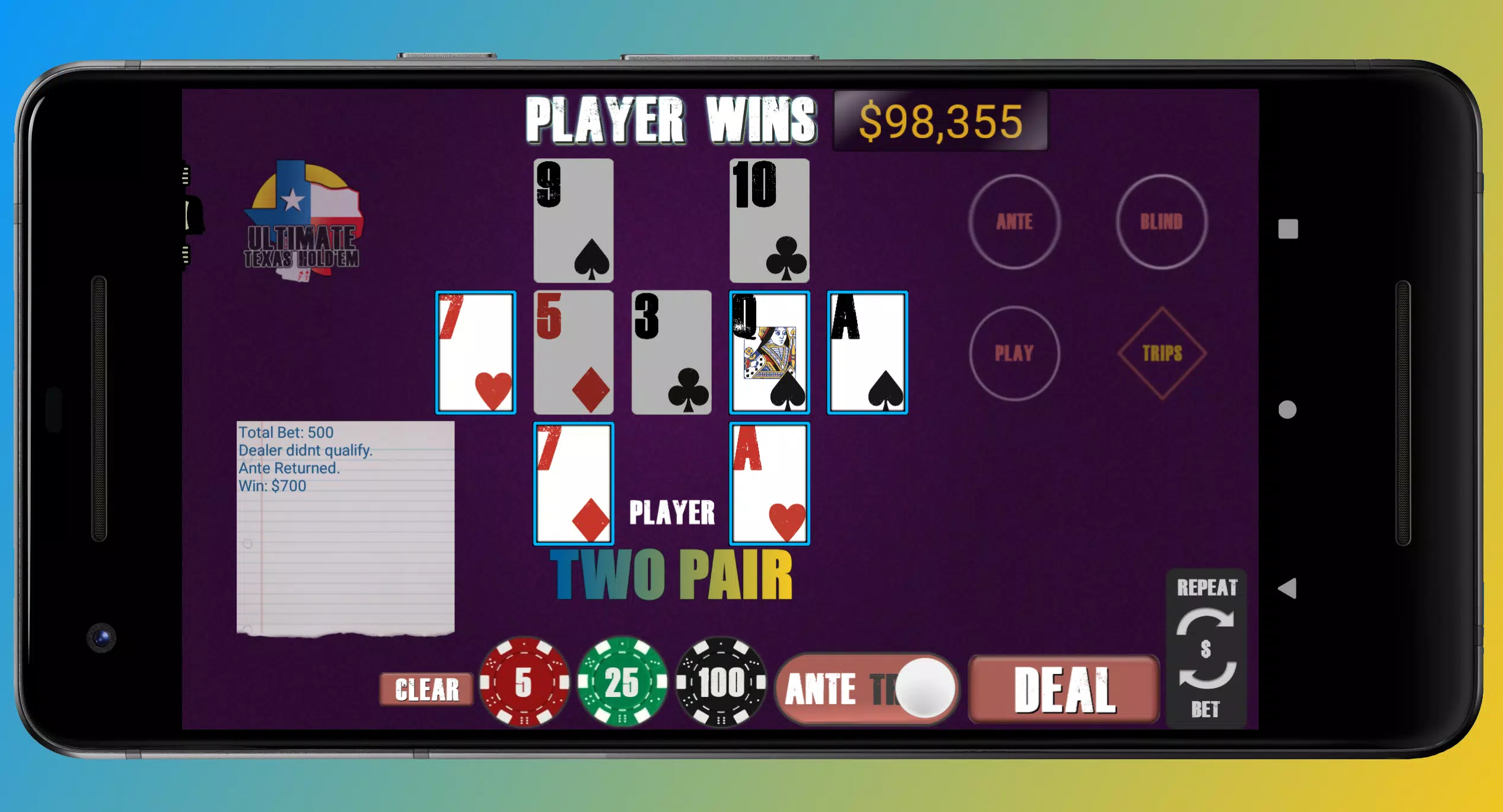 Schermata Texas Ultimate Holdem 1