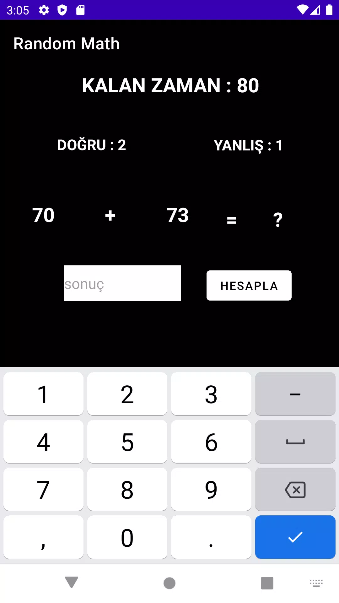 Schermata Random Math 3