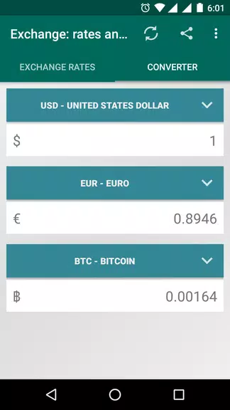 XRT: Exchange rates, converter Tangkapan skrin 1