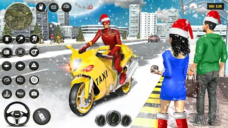 Superhero Bike Taxi Bike Games Captura de pantalla 0