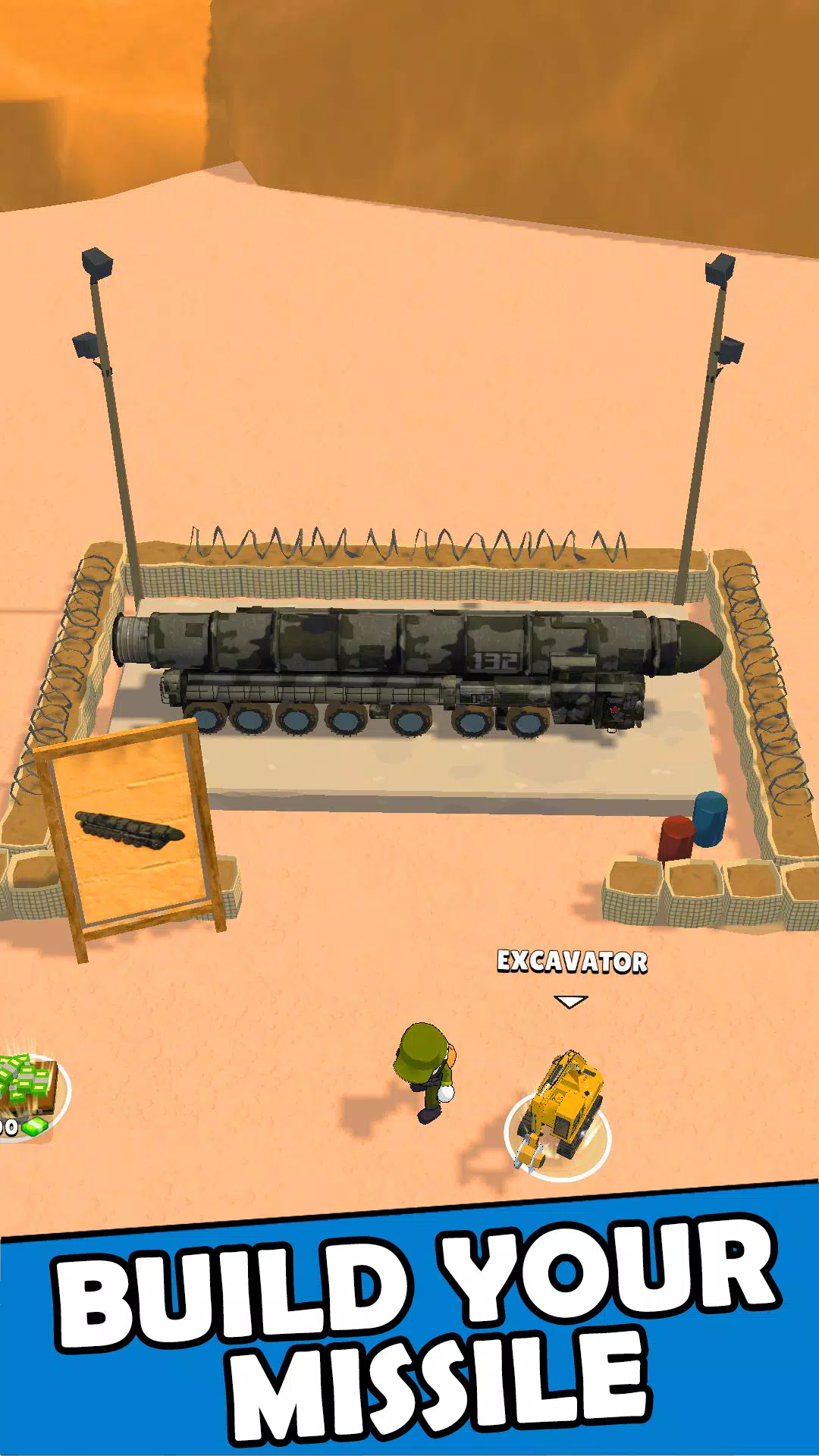 Missiles Base: Tycoon Game Schermafbeelding 0