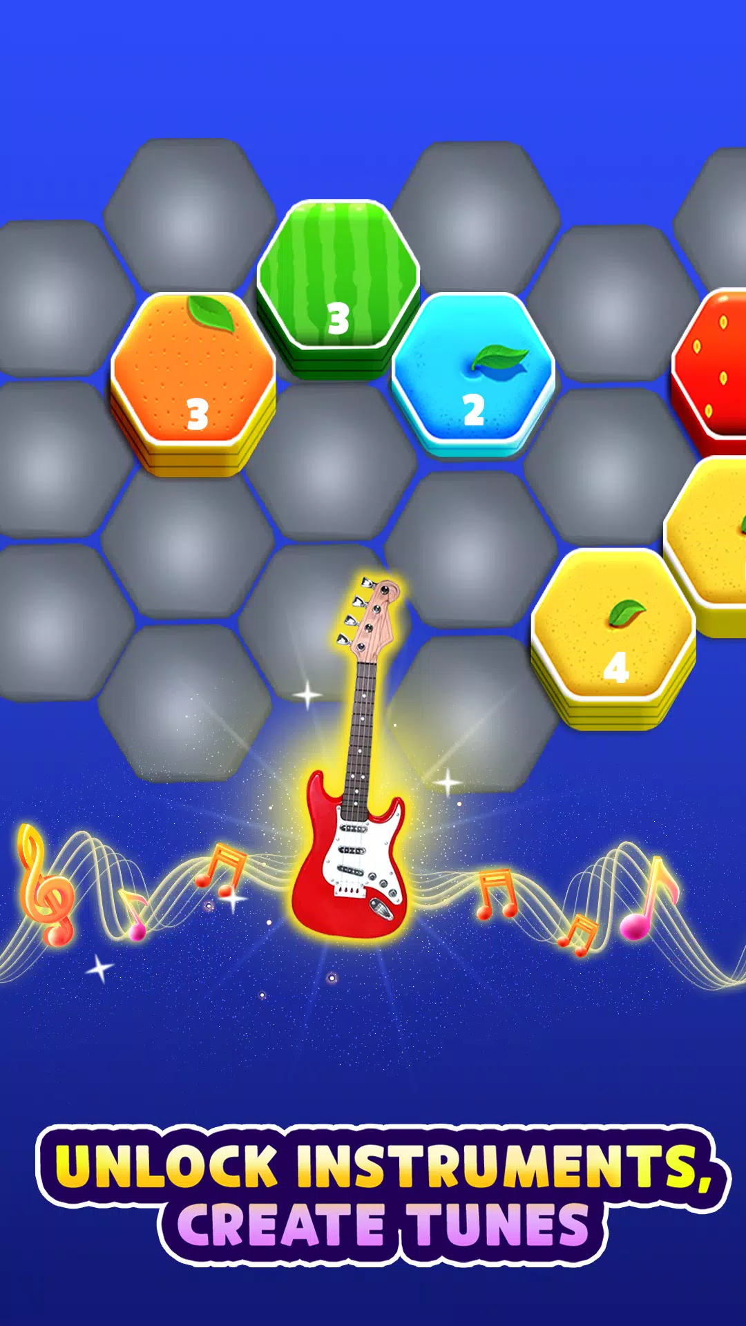 Hexa Music - Color Puzzle Captura de tela 1