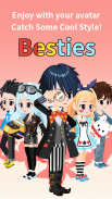 Besties - Make friend & Avatar Captura de pantalla 1