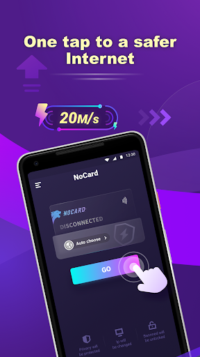 NoCard VPN - No Card Needed ဖန်သားပြင်ဓာတ်ပုံ 0