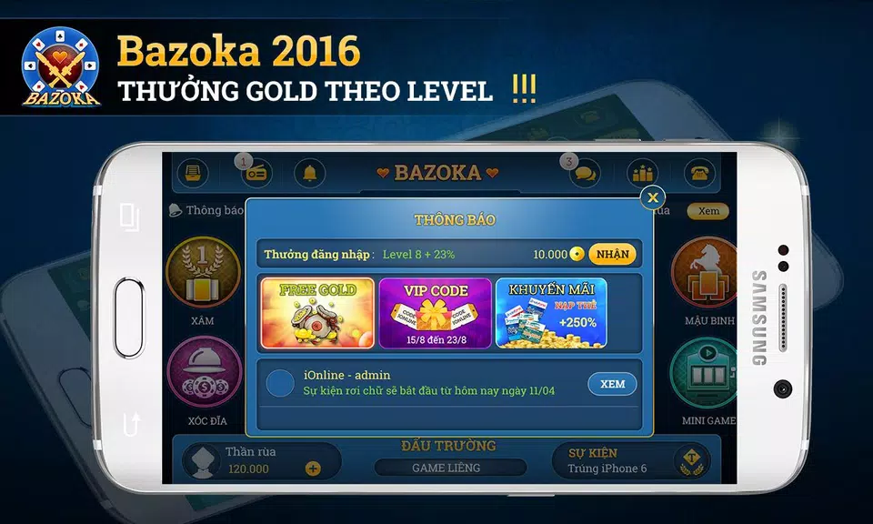 Bazoka - game bai online 2016应用截图第1张