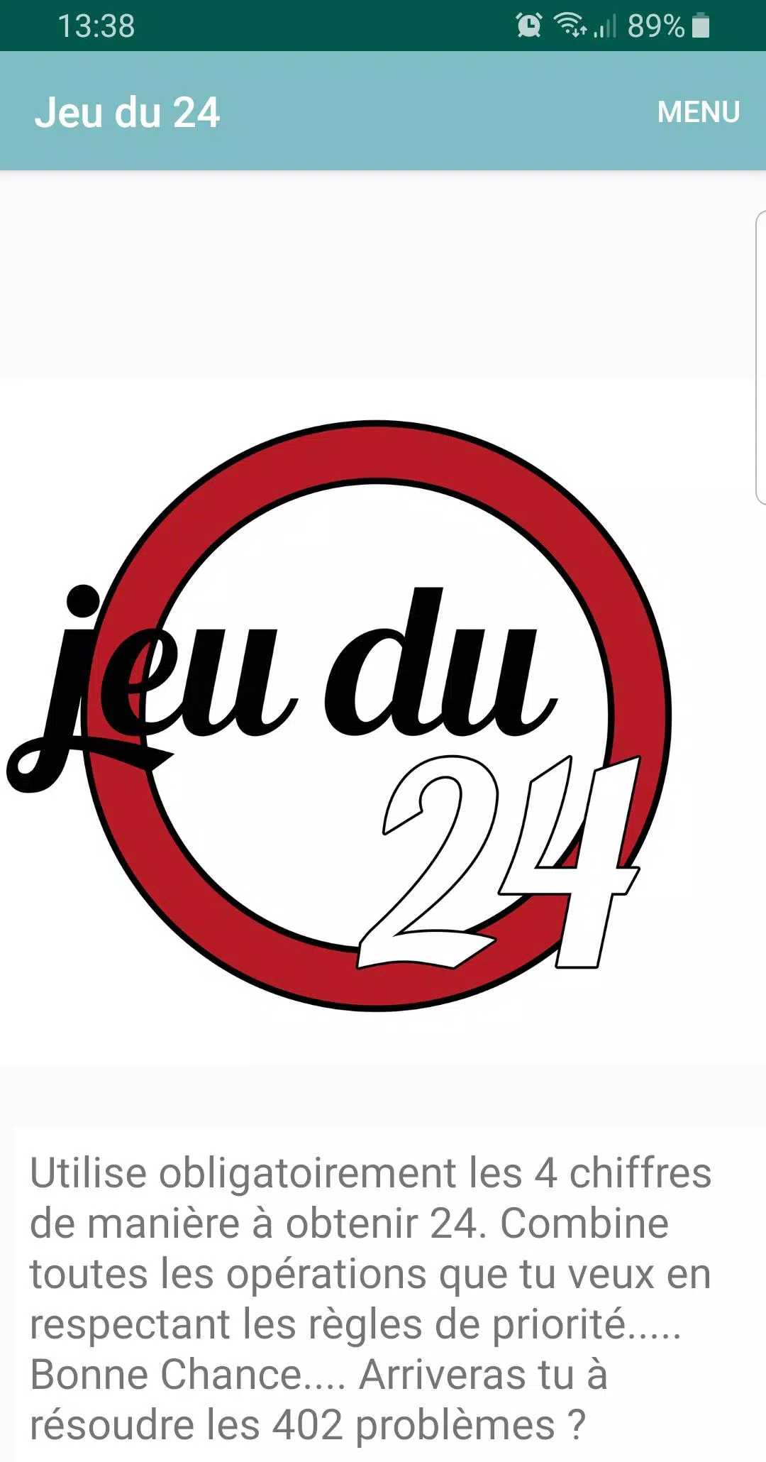 Jeu du 24 Tangkapan skrin 0