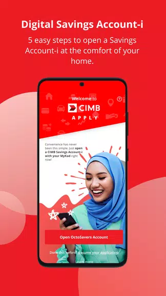 CIMB Apply ဖန်သားပြင်ဓာတ်ပုံ 0