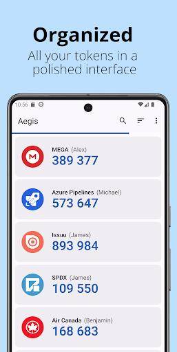 Aegis Authenticator - 2FA App Zrzut ekranu 0