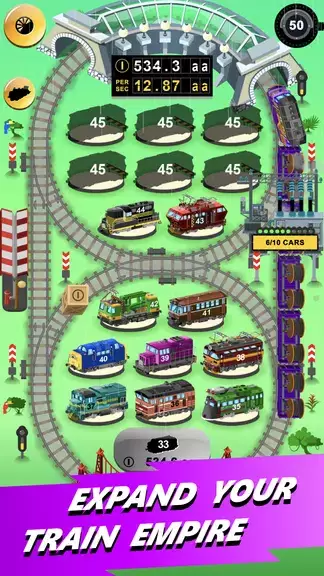 Train Merger Idle Train Tycoon Ekran Görüntüsü 2