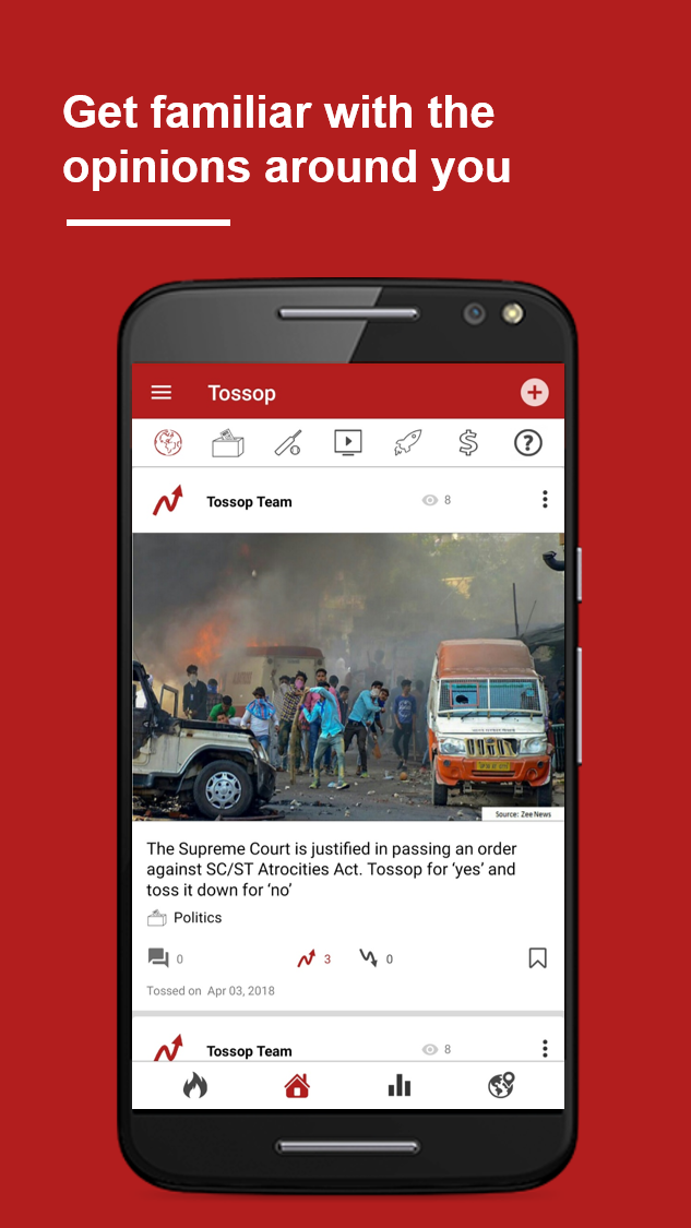 Tossop – Opinion Sharing & Learning App ဖန်သားပြင်ဓာတ်ပုံ 1