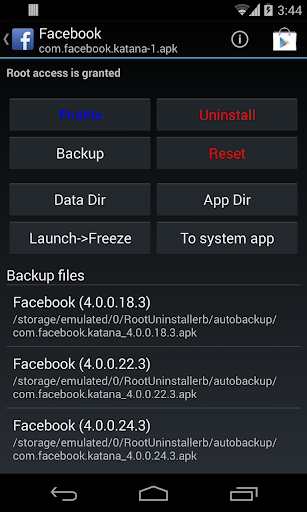 Root Uninstaller Schermafbeelding 2