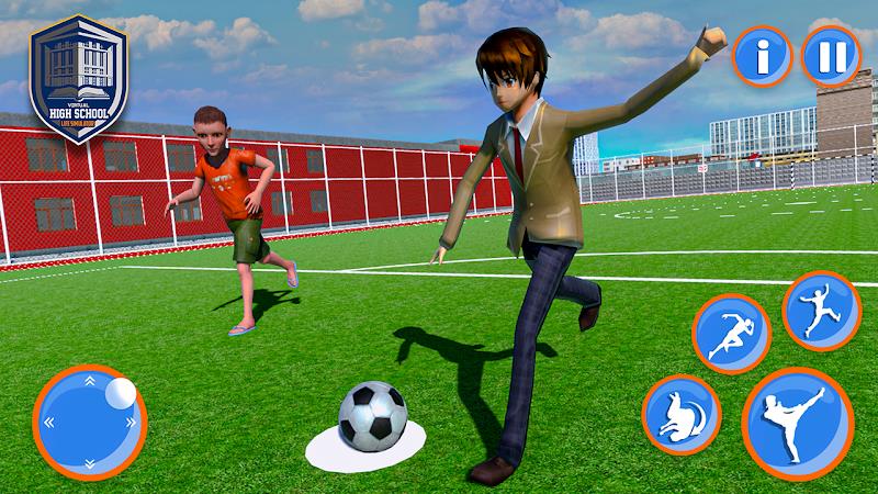 Virtual High School Life Sim Ảnh chụp màn hình 0