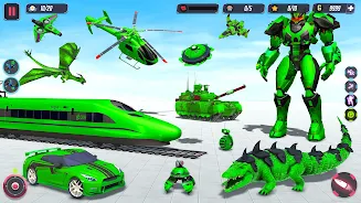 Animal Crocodile Robot Games Скриншот 0