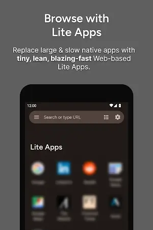 Hermit — Lite Apps Browser Tangkapan skrin 0