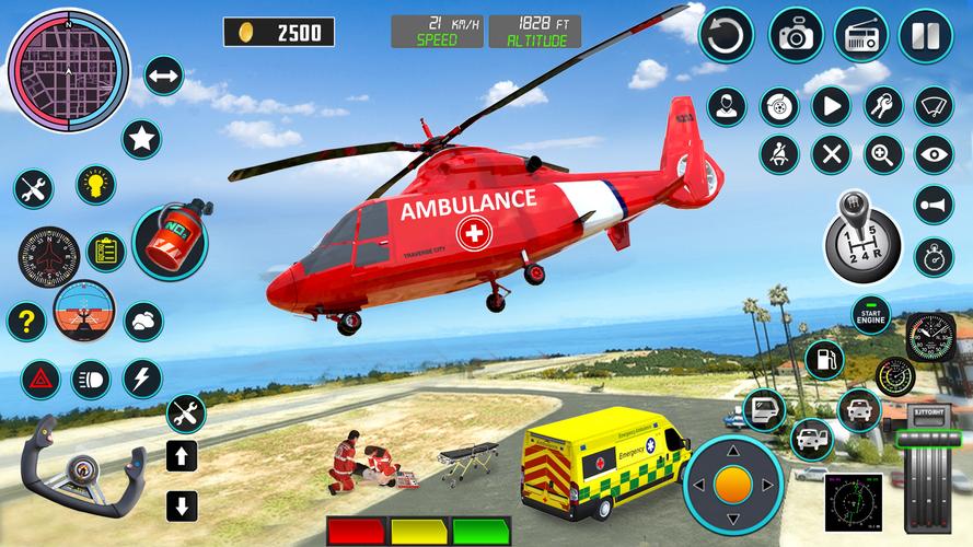 Heli Ambulance Simulator Game應用截圖第1張