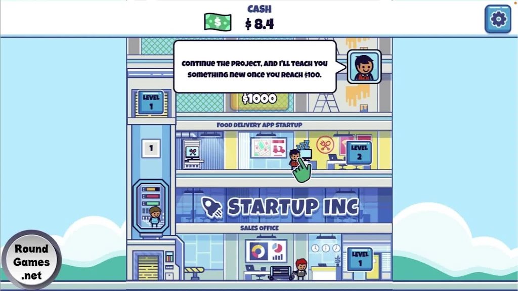 Idle Startup Tycoon Captura de pantalla 1