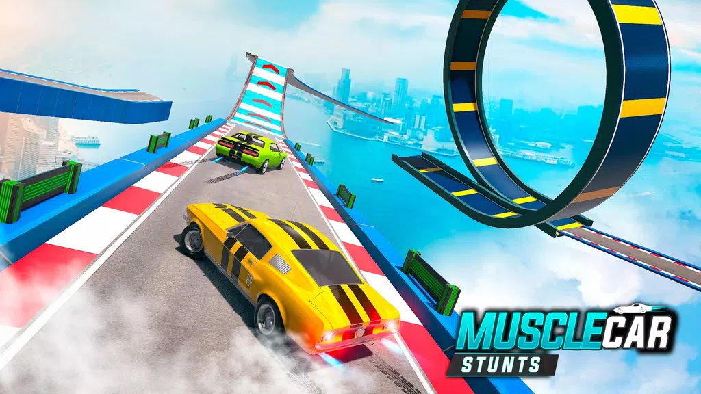 Muscle Car Stunts - Ramp Car স্ক্রিনশট 2