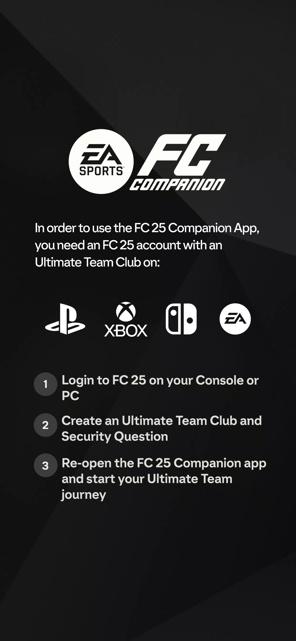 EA SPORTS FC™ 25 Companion Captura de pantalla 0