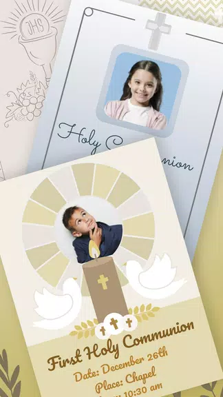 First Communion Invitations Zrzut ekranu 2