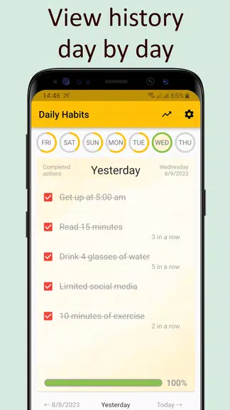 Daily activities tracker ဖန်သားပြင်ဓာတ်ပုံ 3