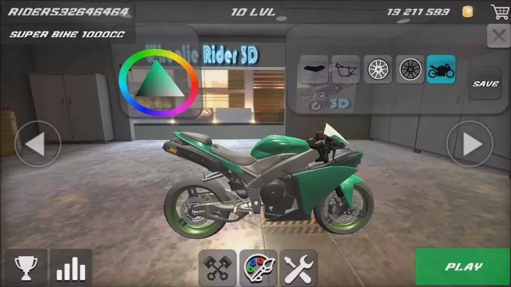 Wheelie Bike 3D game ภาพหน้าจอ 1