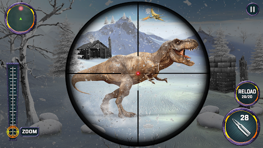 Dino Hunter Sniper 3d: Dinosaur Free FPS Shooting Captura de pantalla 0