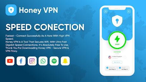 Honey VPN - Fast & Secure Screenshot 1