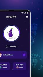 Brinjal VPN - Proxy & Secure Captura de pantalla 1