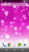 Snowflake Live Wallpaper Zrzut ekranu 2