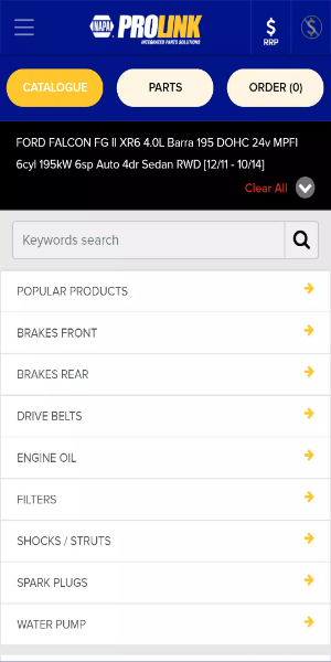 NAPA PROLink Mobile Tangkapan skrin 0