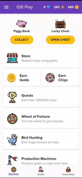 Gift Play - Earn Game Codes Ekran Görüntüsü 0