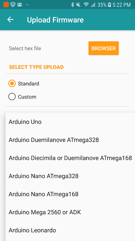 Arduino Hex Uploader-Bin/Hex स्क्रीनशॉट 2