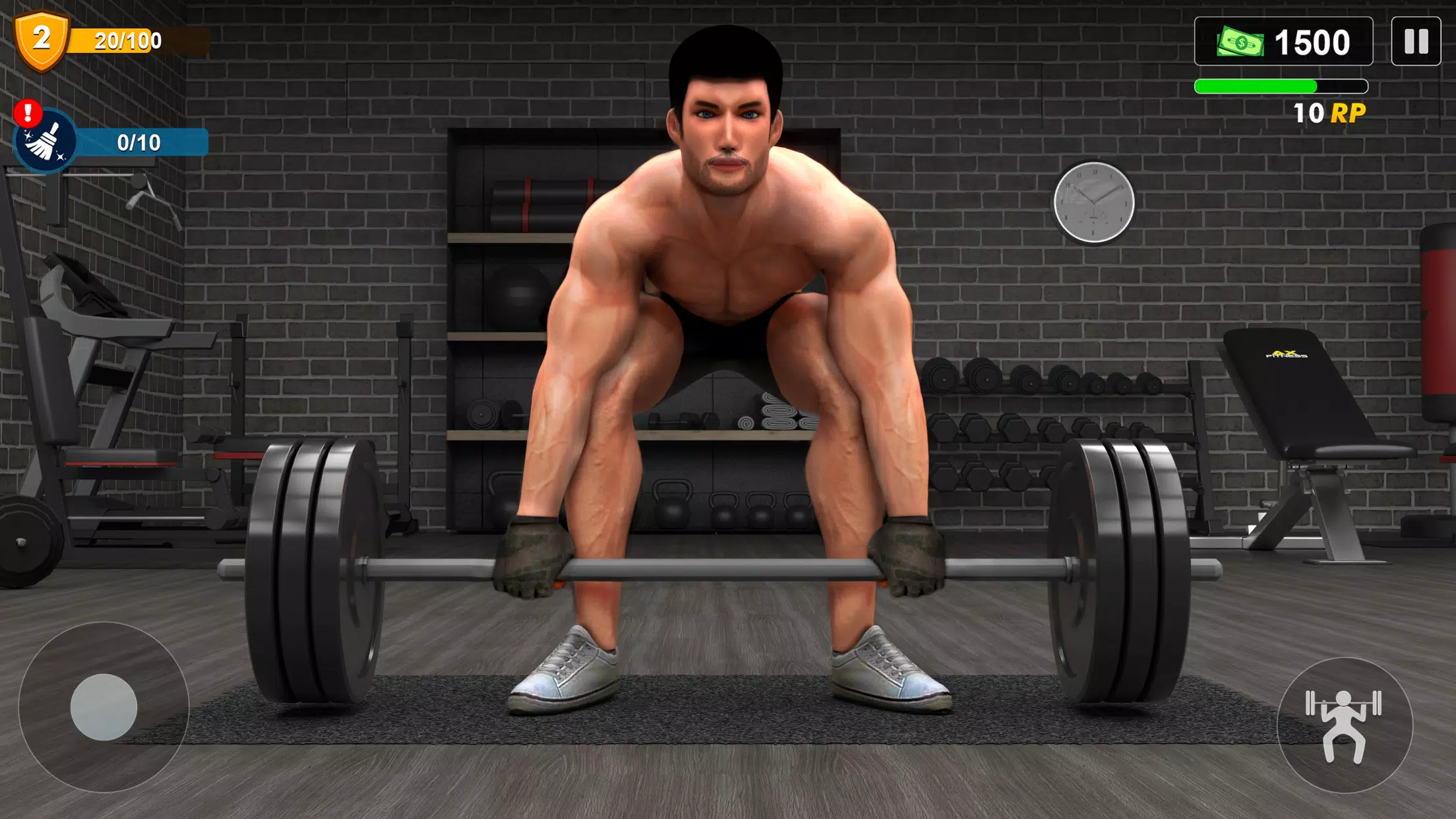 Workout Gym Simulator Game 24 Captura de pantalla 0