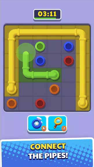 Connect Pipe! Color Line Game ภาพหน้าจอ 0