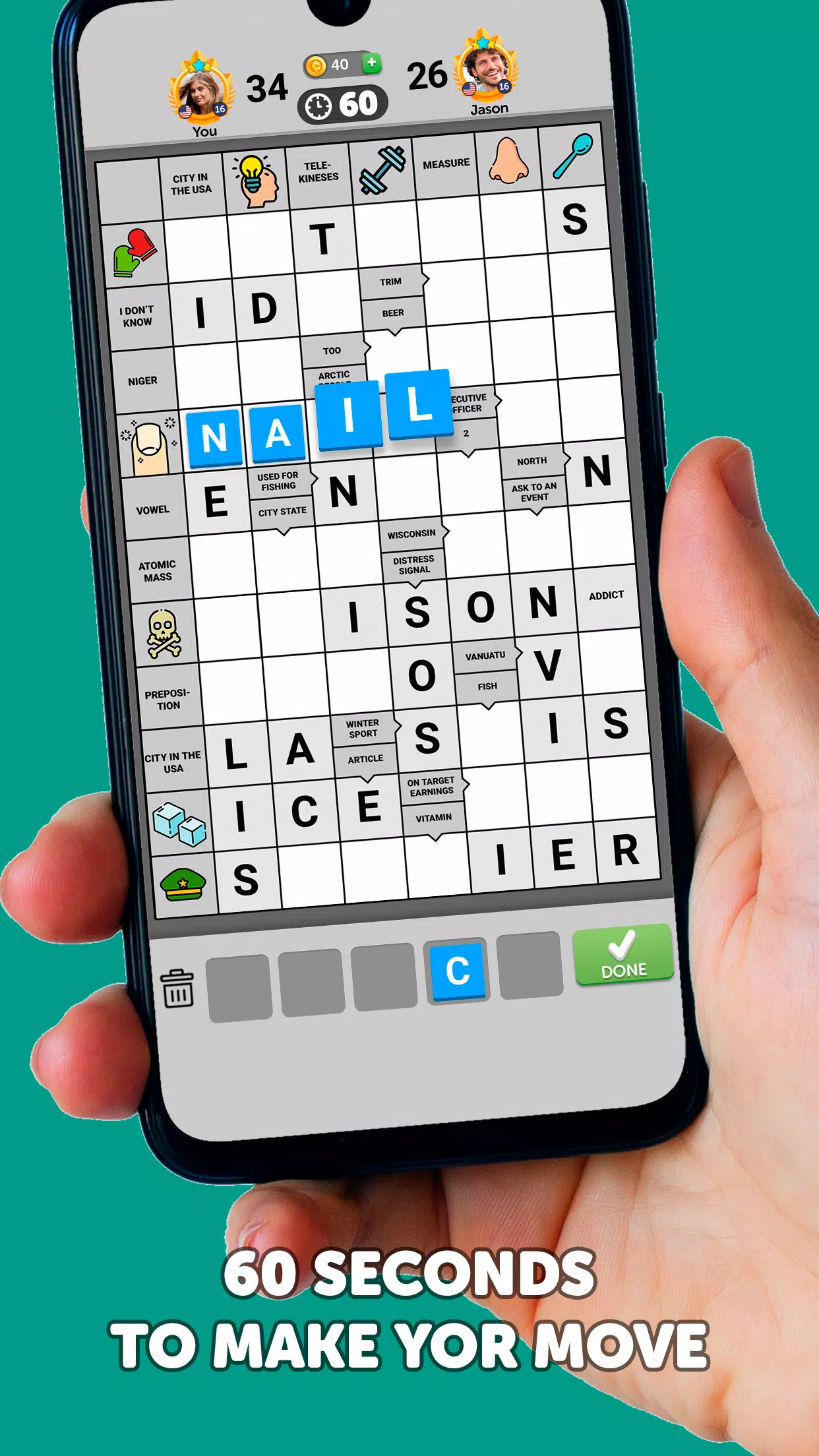 Wordgrams - Crossword & Puzzle スクリーンショット 0